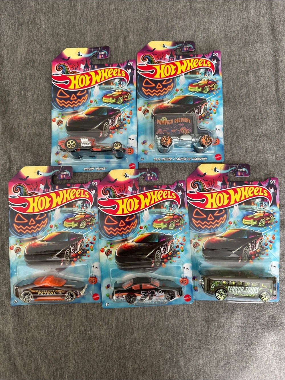 Hot Wheels - Halloween Themed Die-Cast Car set